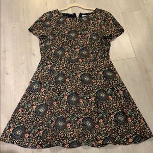 JCrew flare skirt dress
